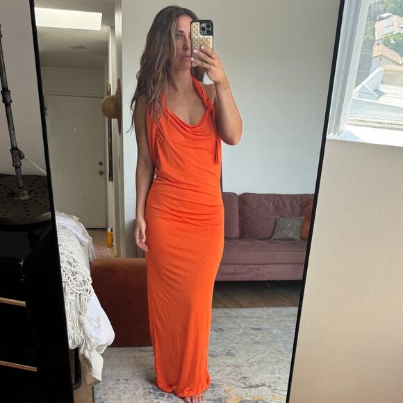 Saint Laurent Jersey Backless Halter Dress - Picture 8 of 16